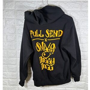 Full Send X Snoop Dogg Hoodie Black Small Men's Sweatshirt Pullover‎